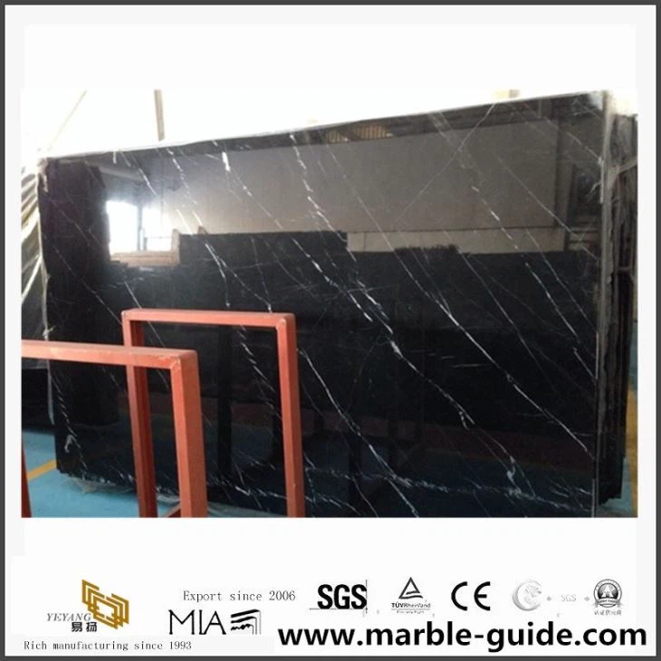 China Nero Marquina Marble Slab-Black Marquina Marble Hot Sale