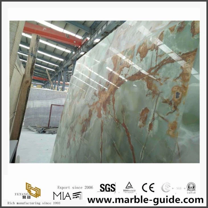 Natural Stone Luxury Onyx Green Marble New Popular Green Marble Slab