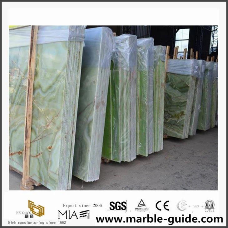 Natural Stone Luxury Onyx Green Marble New Popular Green Marble Slab