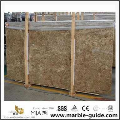 China Price Light Light Placă de marmură maro maro pentru decorarea clădirilor