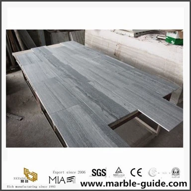 Materiale noi, faianță de marmură din cereale din lemn albastru pentru pardoseală și decorare a peretelui
