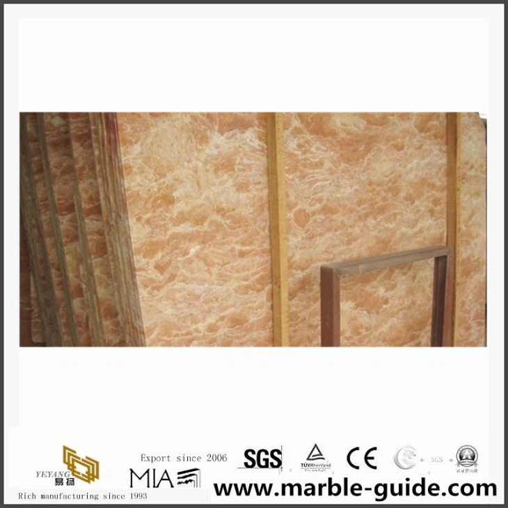 Tea Rosa Orange Red Marble For Exterior Wall Building Materials