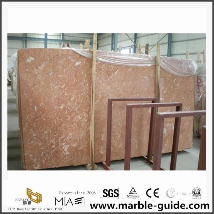 Tea Rosa Orange Red Marble For Exterior Wall Building Materials