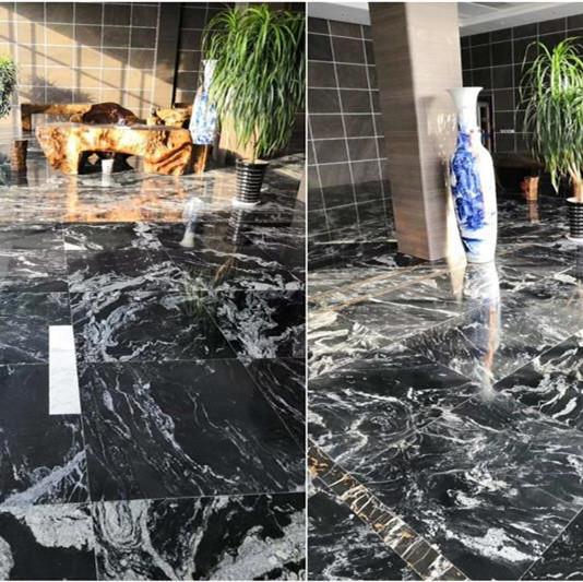 Marmură de lux neagră pentru lobby-ul hotelului