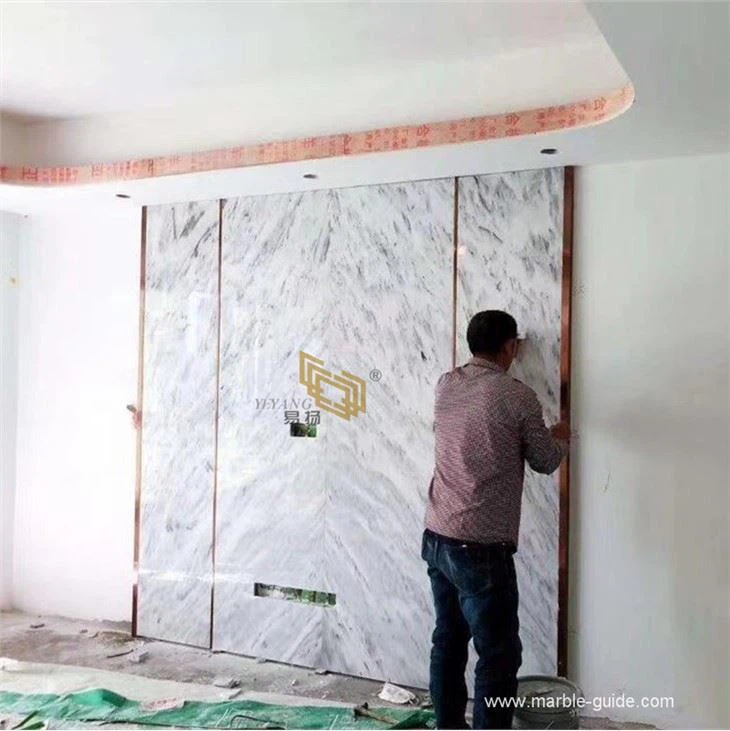 Oriental White Marble Stairs Design